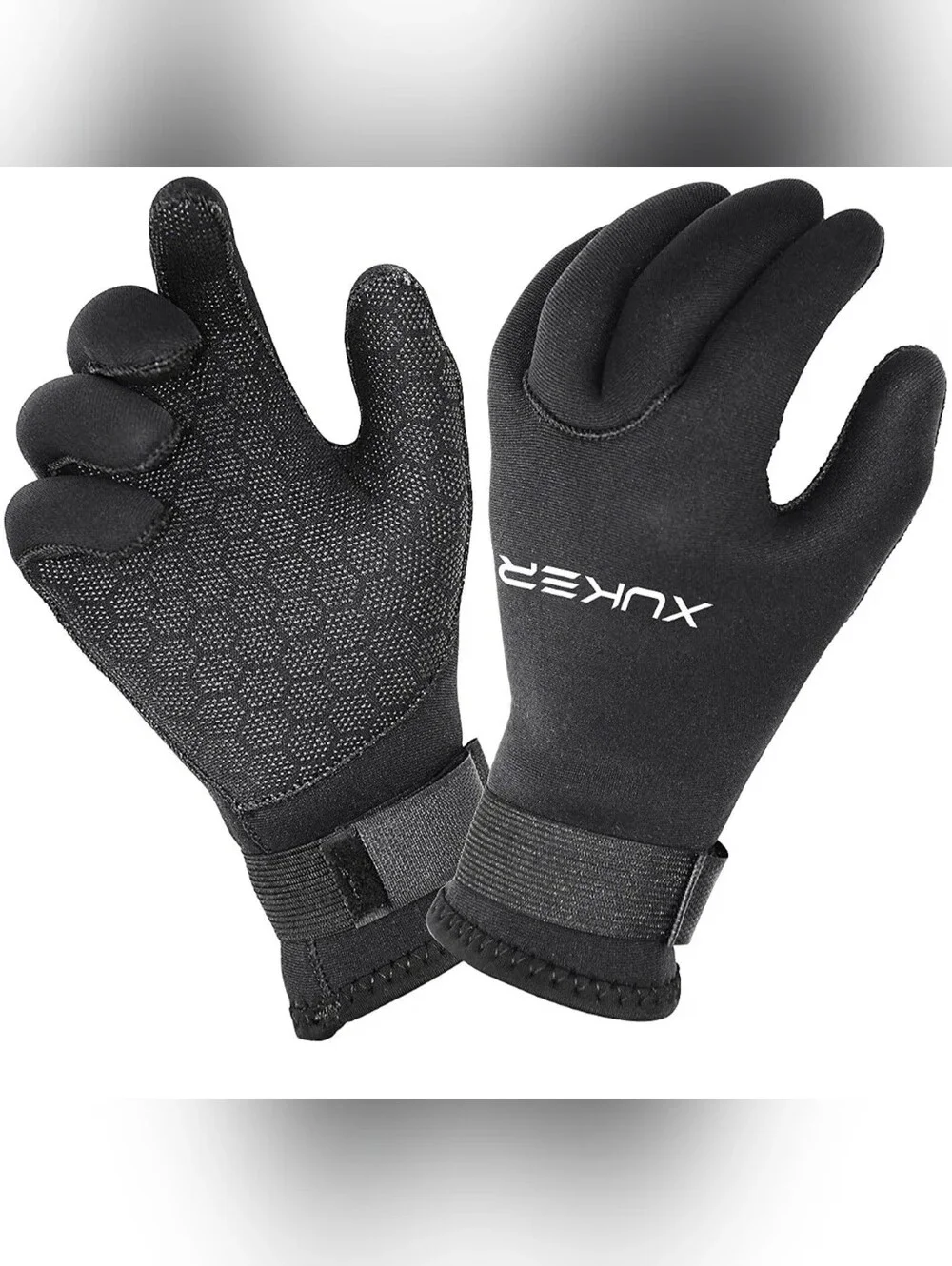 XUKER 3mm Neoprene Water Gloves for Scuba Diving Snorkeling Surfing Kayaking